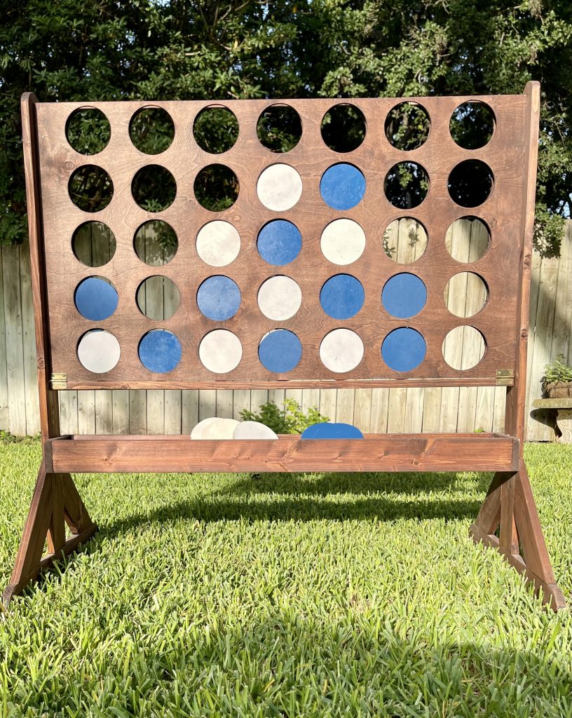 Large Connect 4 wooden game